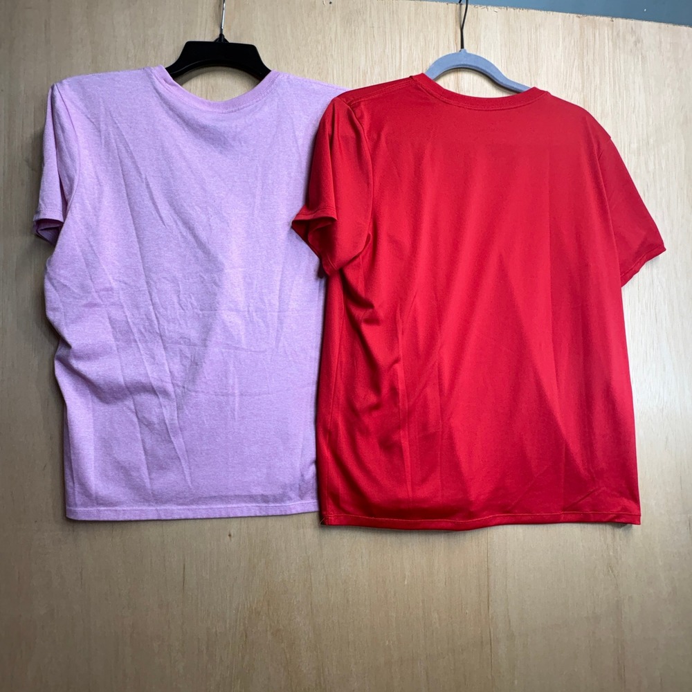 Nike Dri-FIT Womens Athletic 4 Pack Large Red Teal Pink Purple Training Tee - Picture 4 of 8